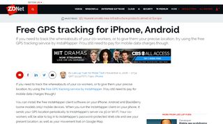 
                            5. Free GPS tracking for iPhone, Android | ZDNet