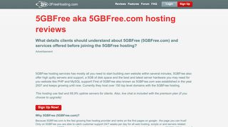 
                            4. Free Hosting - 5GBFree reviews - 2FreeHosting.com