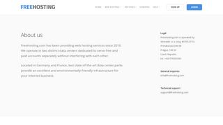 
                            3. Free Hosting - About Us - FreeHosting.com
