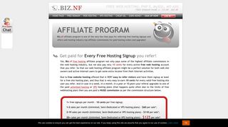 
                            8. Free Hosting Affiliate Program - Make Money with Biz.nf Hosting