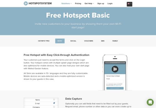 
                            9. Free Hotspot Basic - HotspotSystem