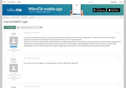 
                            3. Free HOTSPOT Login - MikroTik