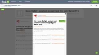 
                            1. free I know that girl account user password premium login bypass ...