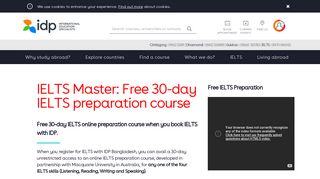 
                            6. Free IELTS Preparation from IDP Education | IDP Bangladesh