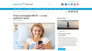 
                            1. Free in-hospital Wi-Fi - Mediclinic Infohub