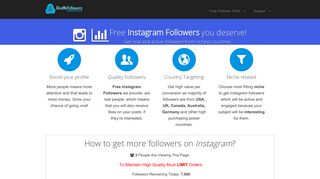 
                            3. Free Instagram Followers | GiveMeFollowers.org