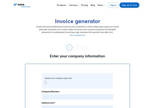 
                            11. Free invoice generator - Online invoice maker—Wave