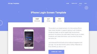 
                            1. Free iPhone Login Screen Template in Swift - iOS App Templates