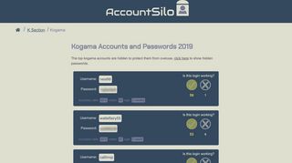 
                            13. Free Kogama.com Accounts and Passwords, Working For 2019 ...