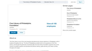 
                            11. Free Library of Philadelphia Foundation | LinkedIn