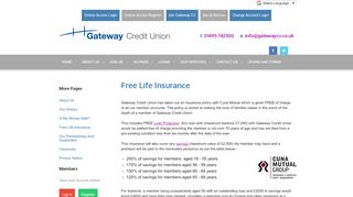 
                            9. Free Life Insurance - Gateway Credit Union