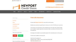 
                            10. Free Life Insurance - Newport Credit Union