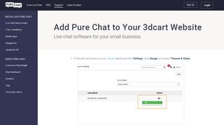 
                            8. Free Live Chat Software for Websites | 3dcart - Pure Chat