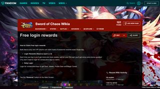 
                            5. Free login rewards | Sword of Chaos Wikia | FANDOM powered by Wikia