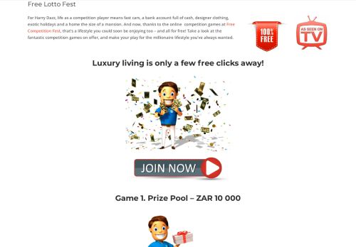 
                            11. Free Lotto Fest - Harry Dazzle's Prize Pool