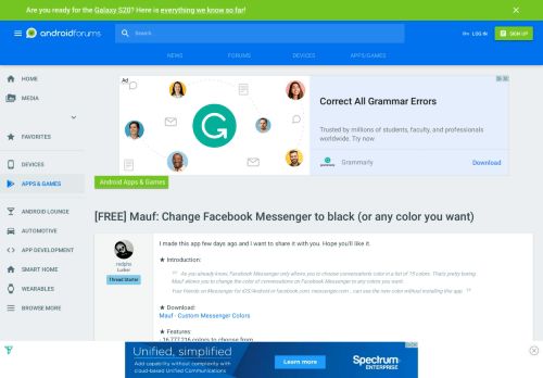 
                            5. [FREE] Mauf: Change Facebook Messenger to black (or ...