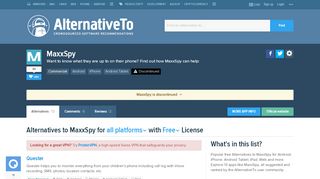 
                            11. Free MaxxSpy Alternatives - AlternativeTo.net