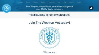 
                            8. Free membership for BVA students! - The Webinar Vet