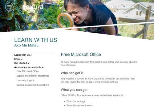 
                            12. Free Microsoft Office | Te Aho o Te Kura Pounamu