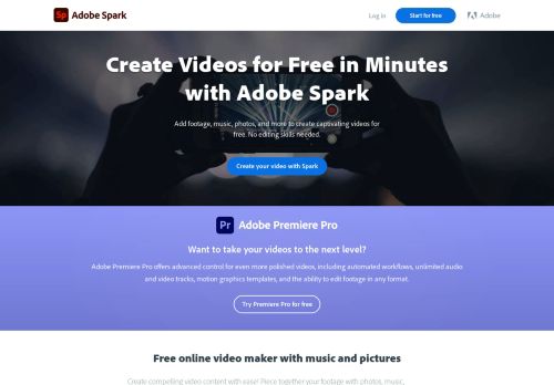 
                            9. Free Mobile and Online Video Maker| Adobe Spark Video