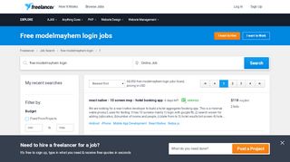 
                            12. Free modelmayhem login Jobs, Employment | Freelancer