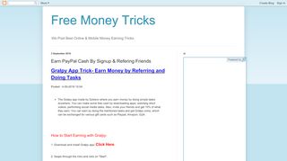 
                            9. Free Money Tricks: Earn PayPal Cash By Signup & Refering Friends