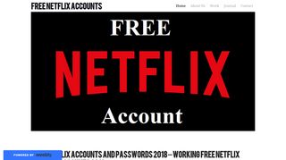 
                            5. FREE NETFLIX ACCOUNTS - Home