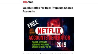 
                            12. Free Netflix Premium Accounts Username & Password {February 2019}