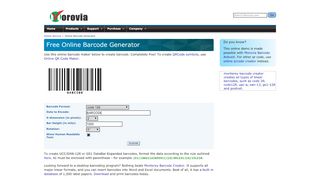 
                            10. Free Online Barcode Generator : Create 1D and 2D barcodes for free