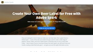 
                            7. Free Online Beer Label Maker | Adobe Spark