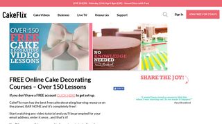 
                            4. Free Online Cake Decorating Courses - CakeFlix