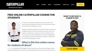 
                            5. Free online Caterpillar course for students. - Technicians for Africa