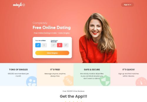 
                            4. Free Online Dating in India - India Singles - Mingle2