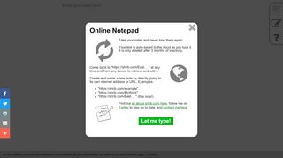 
                            3. Free Online Notepad - no login required
