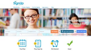 
                            7. Free online SignUp sheets, volunteer scheduling software , ...