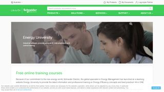 
                            2. Free online training - My Energy University | Schneider Electric