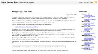 
                            11. Free (orange) SMS alerts - Steve Kemp