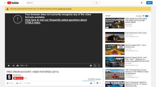 
                            4. FREE ORIGIN ACCOUNT + NEED FOR SPEED (2015) - YouTube