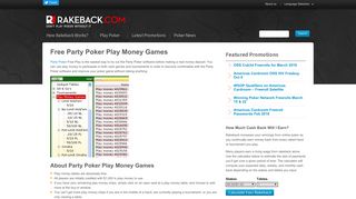 
                            4. Free Party Poker Play Money Games - Online Poker Rakeback Offers