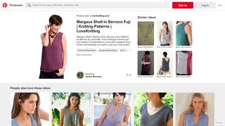 
                            12. Free Pattern. Login required. Margaux Shell in Berroco Fuji | Knitting ...