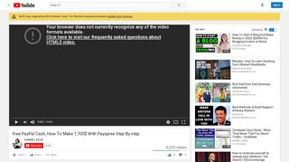 
                            2. Free PayPal Cash, How To Make 1700$ With Payspree ... - YouTube