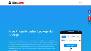 
                            3. Free Phone Number Lookup No Charge | RevealName