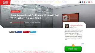 
                            11. Free PowerPoint Online vs. PowerPoint 2016: Which Do You Need