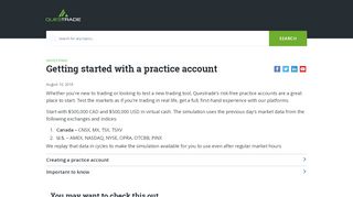 
                            6. free practice accounts - Help & How-to | Questrade