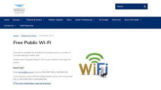 
                            2. Free Public Wi-Fi | Counties Manukau Health