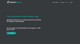 
                            7. FREE reservation system for sports facilities and trainers SportPass