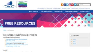 
                            8. Free Resources | SBCS Global Learning Institute