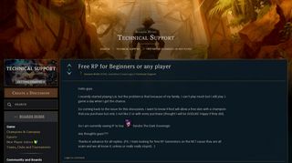 
                            4. Free RP for Beginners or any player - EUW boards - League of Legends