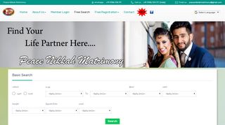 
                            4. Free Search | Peace Nikkah Matrimony