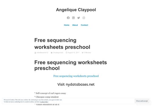 
                            3. Free sequencing worksheets preschool – Angelique Claypool